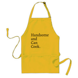 Knappe en Makkelijk Koken Grappige Chef Standaard Schort