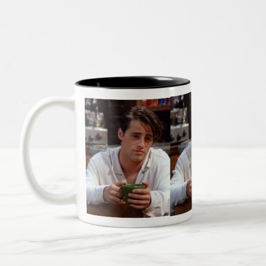 Knappe Joey Coffee Mok-Sip in stijl met vrienden Tweekleurige Koffiemok (Links)