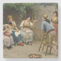 Knappe Jongen Naait Vrouwen met zijn Gesprek