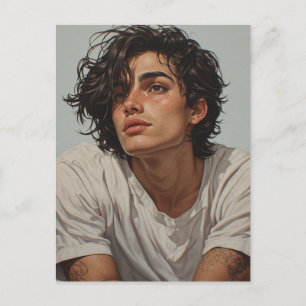 KNAPPE JONGEN SCHATJE BRIEFKAART