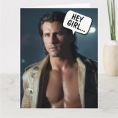 KNAPPE KEREL FUNNY UITGEVERSKAART VOOR HAAR KAART (Voorkant)