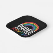 Knappe Kerels Smaken gewoon Lekkerder Grappig Gay  Papieren Bordje (Gebogen)