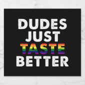 Knappe Kerels Smaken Net Beter Geschenkidee voor G Bier Etiket (Enkel label)