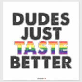 Knappe Kerels Smaken Net Beter Geschenkidee voor G Sticker (Vel)