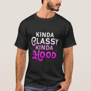 Knappe Kinda Hood Dames Gangster Hip Hop T-shirt
