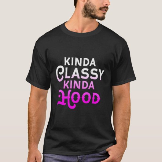 Knappe Kinda Hood Dames Gangster Hip Hop T-shirt (Voorkant)