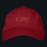 Knappe KING Trucker Creëer Eigen Tekst-Pet Elegant Geborduurde Pet<br><div class="desc">Knap KING Trucker Creëer Eigen Tekst-Pet Elegant Geborduurd Baseball Pet. Stijl -Alternative Apparel Basic Verstelbare Pet Pet Naam - KING Pet Kleur - Rood lettertype Naam - Oesco Script Creëer Uw eigen tekst Naam of Creëer Eigen tekst Pet, Gemakkelijk te bewerken of de Pet / Pet tekst te wijzigen. Bestelt...</div>