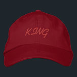 Knappe KING Trucker Creëer Eigen Tekst-Pet Elegant Geborduurde Pet<br><div class="desc">Knap KING Trucker Creëer Eigen Tekst-Pet Elegant Geborduurd Baseball Pet. Stijl -Alternative Apparel Basic Verstelbare Pet Pet Naam - KING Pet Kleur - Rood lettertype Naam - Oesco Script Creëer Uw eigen tekst Naam of Creëer Eigen tekst Pet, Gemakkelijk te bewerken of de Pet / Pet tekst te wijzigen. Bestelt...</div>