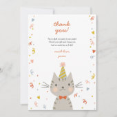 Knappe Kitty  Bedankkaart (Voorkant)