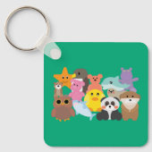 Knappe knuffels sleutelhanger (Voorkant)