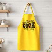 Knappe kok geweldige chef-kok standaard schort