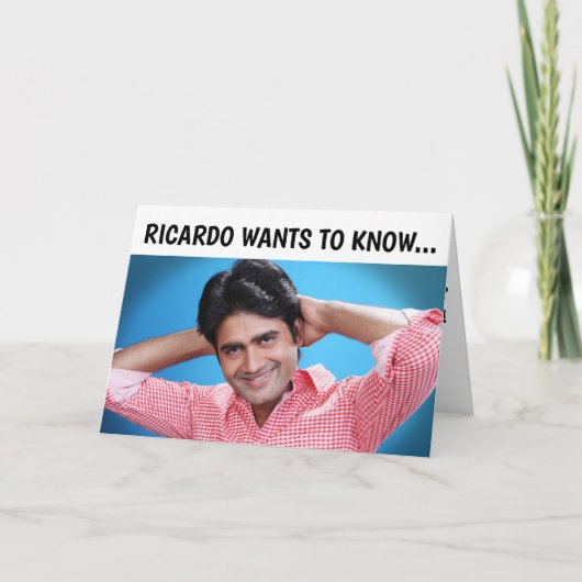 KNAPPE LATIJNSE KEREL VERJAARDAGSKAARTEN VOOR HAAR KAART (Voorkant)