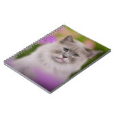 Knappe Maine Coon Himalaya Kat Notitieboek (Linkerzijde)