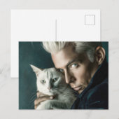 Knappe Mannen & Katten Kunst Ansichtkaart Briefkaart (Voorkant / Achterkant)