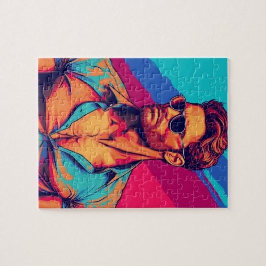 Knappe Mannen Legpuzzel (Horizontaal)