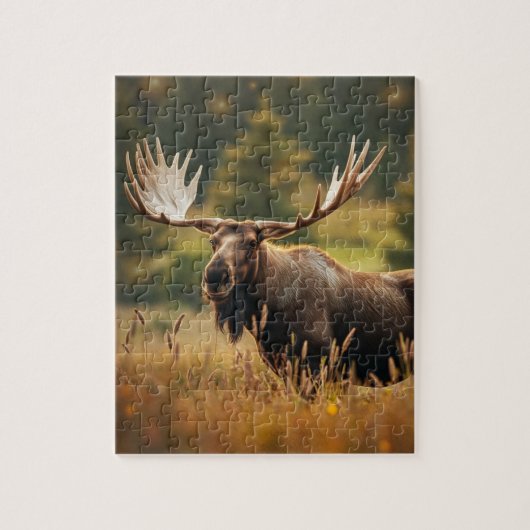 Knappe Moose Jigsaw Puzzel (Verticaal)