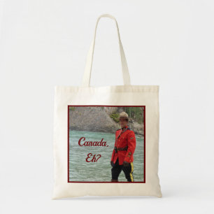 Knappe Mountie Happy Canada Day Grappige foto Tote Bag