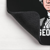 Knappe Nee George Washington 1776 Grappige 4e Juli Muismat (Hoek)