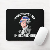 Knappe Nee George Washington 1776 Grappige 4e Juli Muismat (Met muis)