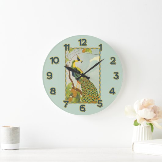 Knappe Peacock Wall Clock Grote Klok (Huis)
