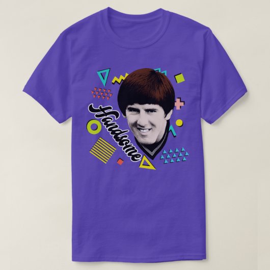 Knappe Peter Beardsley 80s Tribute T-shirt (Design voorkant)