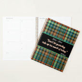 Knappe Plaid Motivatie gepersonaliseerd Planner (Display)