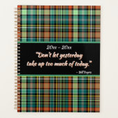 Knappe Plaid Motivatie gepersonaliseerd Planner (Voorkant)