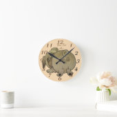 knappe puppy dog speelt boeiend bruin ronde klok (Huis)