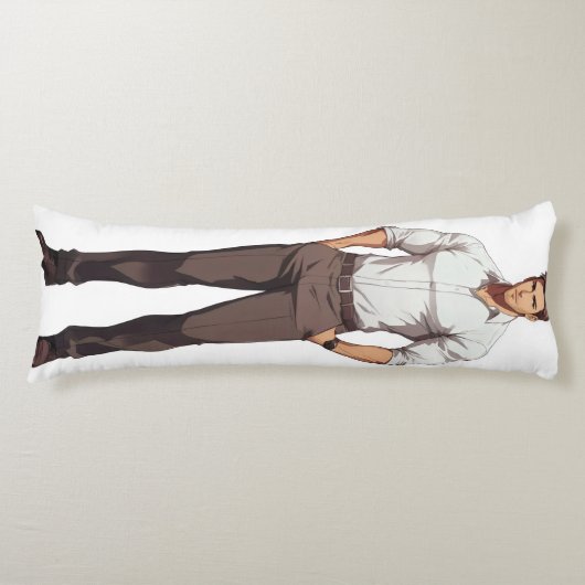 Knappe Rugged Ikemen Anime Lichaamskussen (Voorkant)