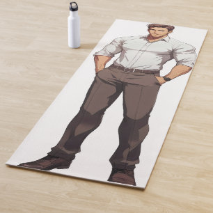 Knappe Rugged Ikemen Anime Yogamat