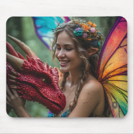 Knappe Sprookjes Rode Draak Muismat