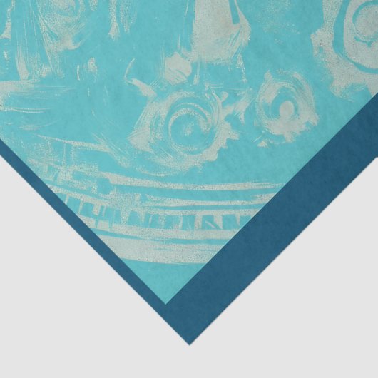 Knappe Steampunk Man  Jas P5 Decoupage Tissuepapier (Detail)