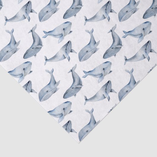 knappe strandwalvispartij tissuepapier (Detail)