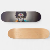 Knappe Sugar Skull Man Jongen Tiener Schaats Deck Persoonlijk Skateboard (Horizontaal)