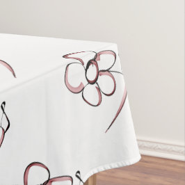 knappe tekening kleine bloem tafelkleed