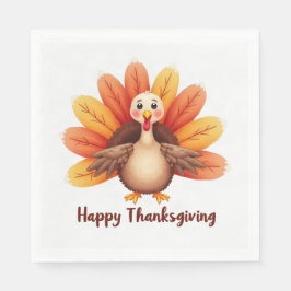 Knappe Thanksgiving-kalkoenen servetten
