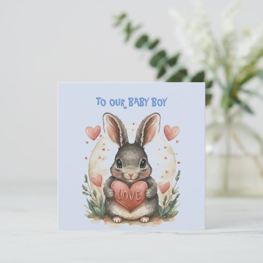 Knappe Valentijn jongen  Kaart (Staand voorkant)