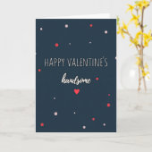 Knappe Valentijnsdag Grafische kaart (Gele Bloem)