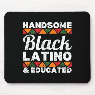 Knappe zwarte latino en geschoolde Afro latino Afr Muismat