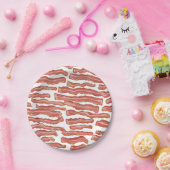 Knapperig Bacon Patroon Papieren Bordje (Feest)