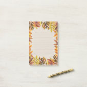 Knapperige bladeren & gezellige lijnen post-it® notes (Op bureau)