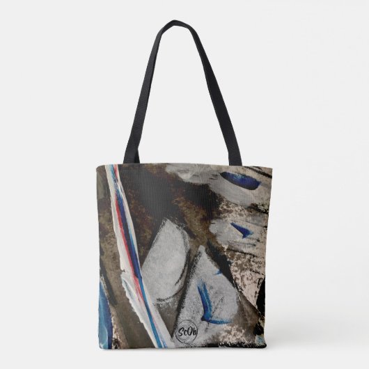 Knapperige Canvas tas (Achterkant)