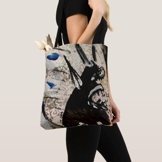 Knapperige Canvas tas (Dichtbij)