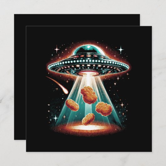 Knapperige kip nugget kaart (Voorkant / Achterkant)