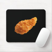Knapperige Kip Tender Grappig Kipnuggets Liefhebbe Muismat (Met muis)