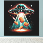 Knapperige kipnugget canvas afdruk (Insitu (Houten vloer))