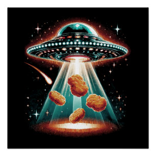 Knapperige kipnugget perfect poster