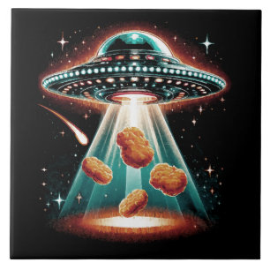 Knapperige kipnugget tegeltje