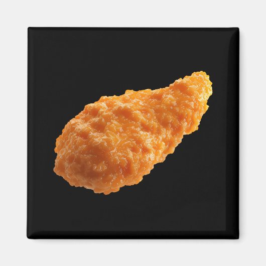 Knapperige Kippen Tender Grappig Voedsel Nuggets L Magneet (Voorkant)