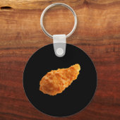 Knapperige Kippen Tender Grappig Voedsel Nuggets L Sleutelhanger (Voorkant)